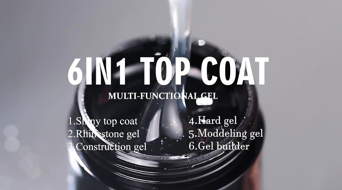6 in 1 Top Gel,  15ml