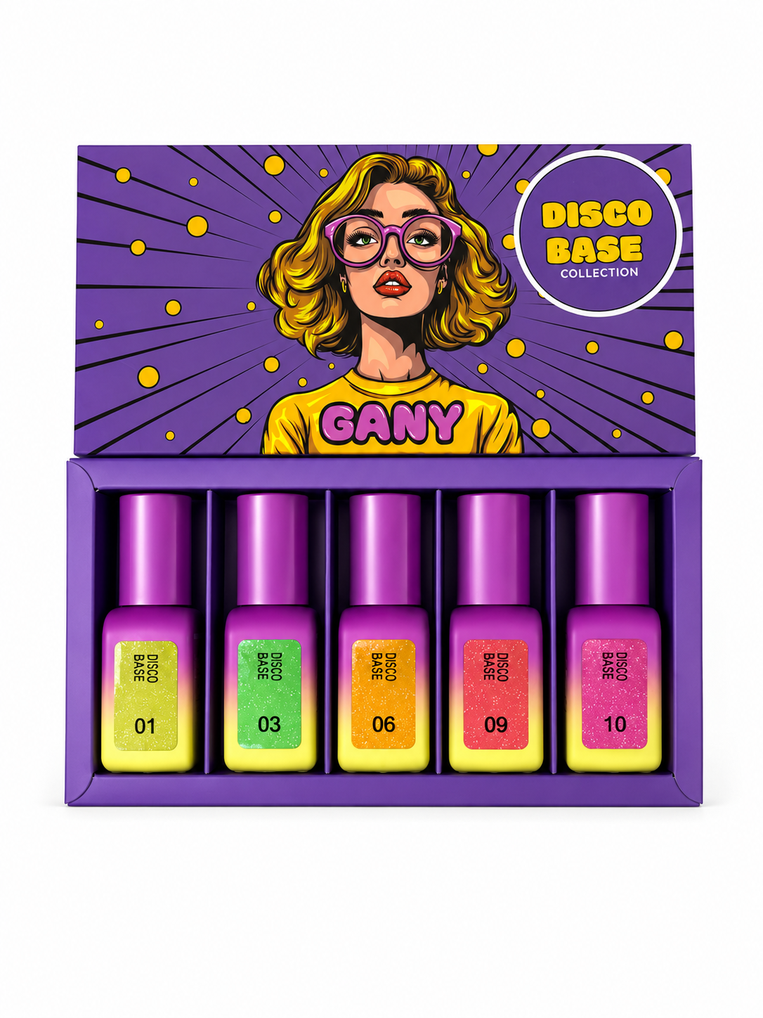 Disco Rubber Base Set of 5 Colors